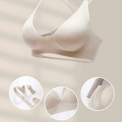 Backless Seamless Bras For Women Summer Bra Soft Nonwire Underwear Wireless Bralette Brassiere Deep V Sexy Lingerie Girls