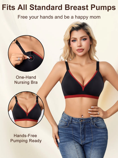 1pcs Seamless Maternity Nursing Bra Front Closure Women Breastfeeding Underwear Comfortable Breastfeeding Bra Pregnant Women