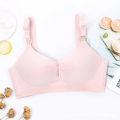1PCS Pregnant Women Breastfeed Bras Open Gather Before Breastfeeding Thin and Comfortable Seamless Underwear Without Steel Rings