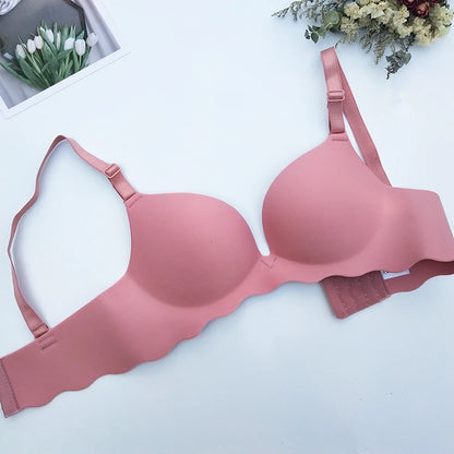 Women's Push Up Bras Sexy Seamless Breathable Female Wireless Underwear Gather Active Backless Sleep Tops Lingerie