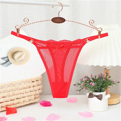 2024 New Women Sexy Panties Mesh Sheer Thongs T Pants Seamless Underwear T-Back Briefs Low Waist See Through G Strings Wholesale