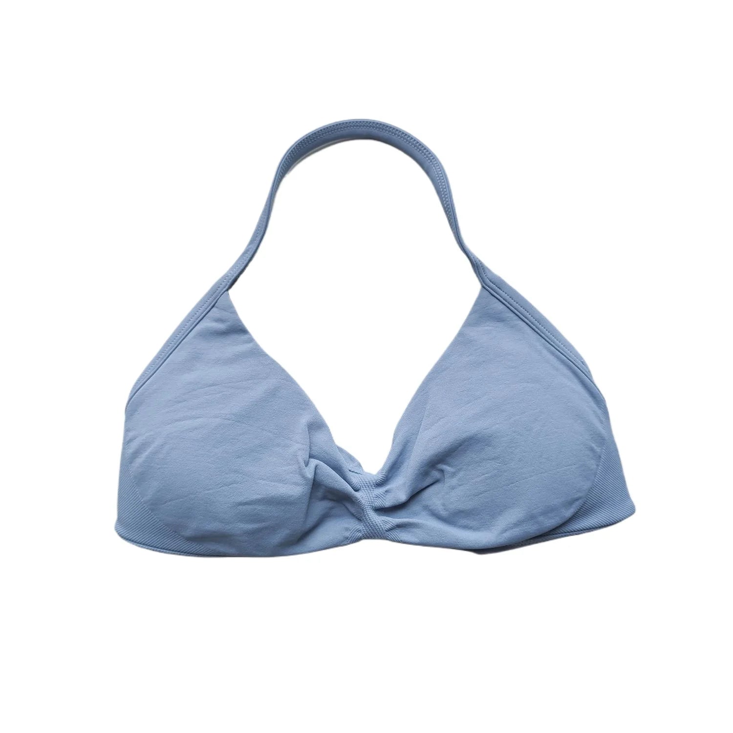 Impact Bra Women's Strappy Backless Halter Sports Bra With Removable Cups Seamless Yoga Gym Workout Activewear Fitness Clothing