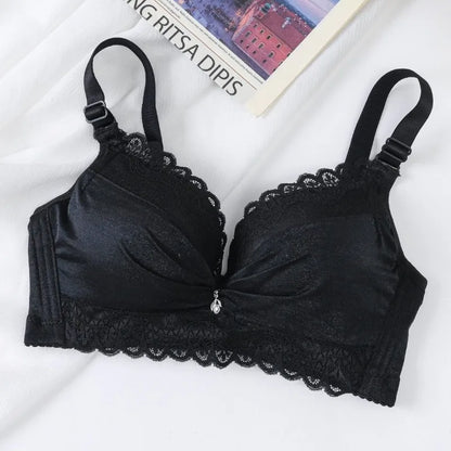 Ultra Push Up Bra with Side Support, 8cm Padding Non Slip Bra for Small Chest, Wireless Full Coverage Bra for A/B Cup