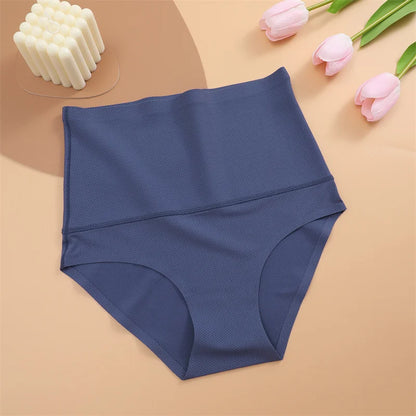 Seamless Shaperwear Women High Rise Briefs Sexy Silk Ultra Breathable Underwear Slimming Lifting Buttocks Corset Pants Elastic