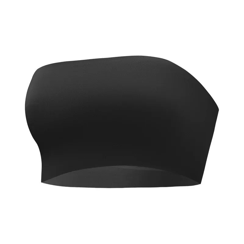 Women Tube Strapless Bra Chest Wrap Bandeau Unlined Seamless Breathable Comfortable Underwear Tops