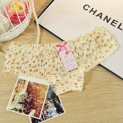 11 Colors New Fashion Sexy Mesh Cute Lace Low Waist Briefs Ladies Comfortable Printed Polka Dot Translucent Personality Panties