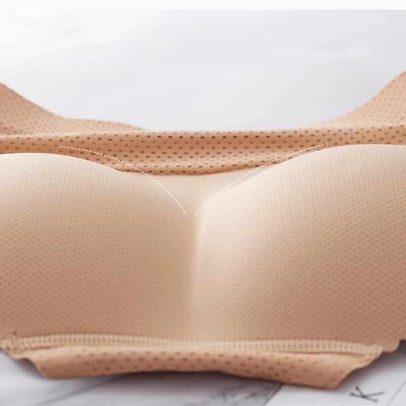 Women Waist Shaping Triangle Pants Breathable Enhancer Hip Lifting Panties Sponge Padded Shapewear Butt Lifter Fake Ass Briefs