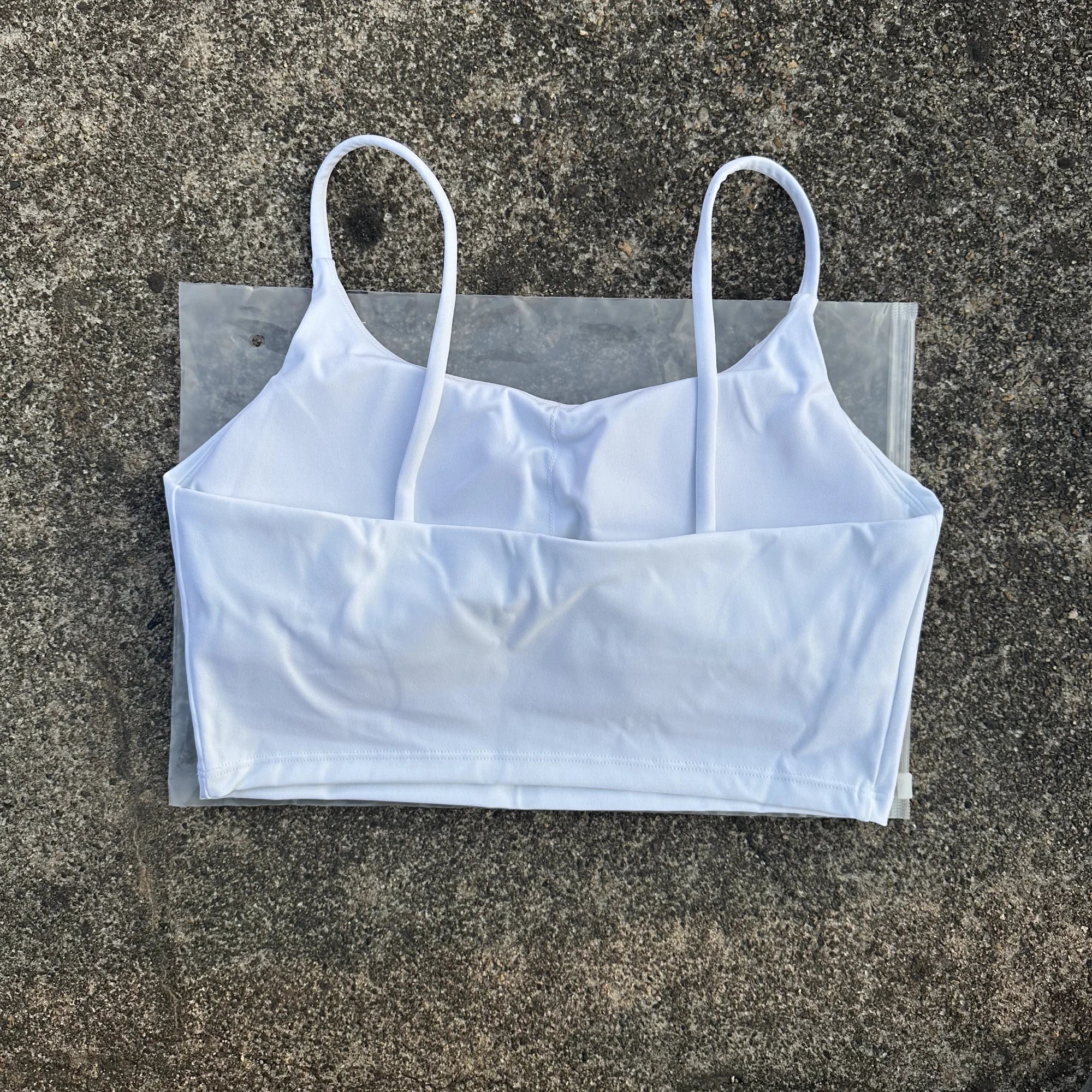Solid Color Women Fitness Sports Bra Top Gym Yoga triangle backless Athletic Back Cutout Cross Tight Workout Soft With Chest Pad