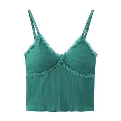 Crop Top Women Sexy Sleeveless Tops Fashion Female Underwear Lady's Camisole Girl Basic T-shirt Vest Lingerie Bras Tube Tops Hot