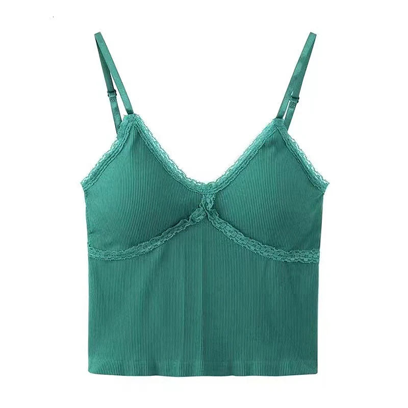 Crop Top Women Sexy Sleeveless Tops Fashion Female Underwear Lady's Camisole Girl Basic T-shirt Vest Lingerie Bras Tube Tops Hot