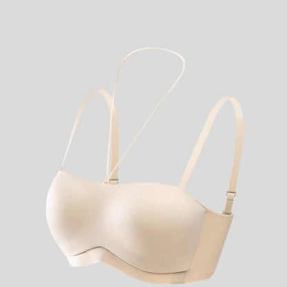 Strapless Underwear Anti-slip Anti-light Without Trace Gathering Without Steel Ring Halter Neck Beautiful Back Invisible Bra