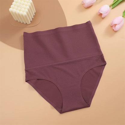 Seamless Shaperwear Women High Rise Briefs Sexy Silk Ultra Breathable Underwear Slimming Lifting Buttocks Corset Pants Elastic