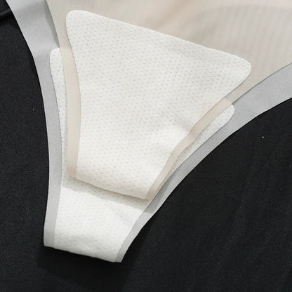 5Pcs Transparent Thong Panties Women Ultra-thin Sense Sexy Female Seamless Low-rise Solid Color T-pants Quick Drying Underwear