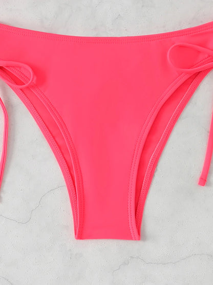 Sexy High Waist Bikini Beach Women's Swimsuit 2026 Two-piece Bathing Suit Woman Swimwear Bandeau Bikinis Sets Brazilian Biquini