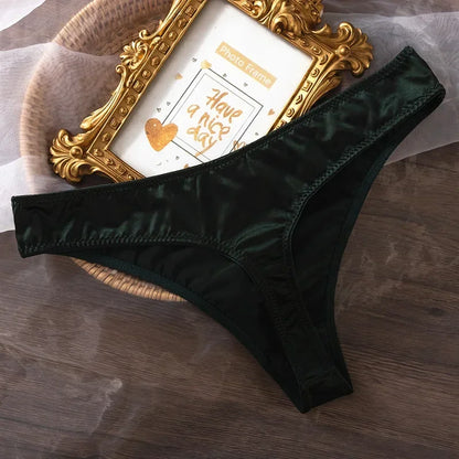 Ice Silk Panties Women Lingerie Underwear Low Waist Seamless Quick-drying Skin-friendly Breathable Briefs Women Intimates  Brief