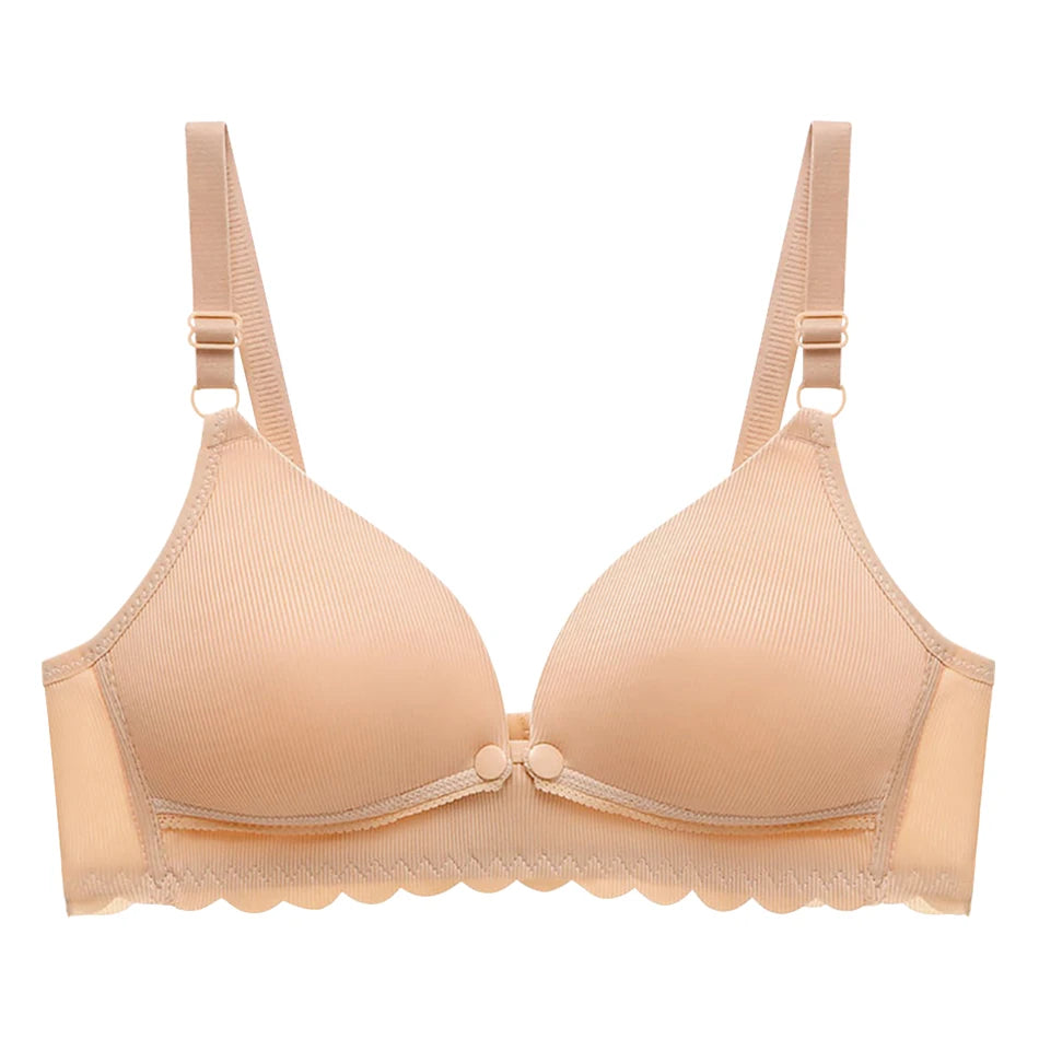 Women Pregnancy Nursing Bra Comfortable Anti Sagging Front Opening Buckle Postpartum Breastfeeding Convenient Bras New