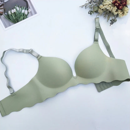 Women's Push Up Bras Sexy Seamless Breathable Female Wireless Underwear Gather Active Backless Sleep Tops Lingerie