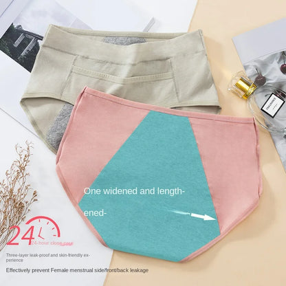 10PCS Cotton Menstrual Panties for Urinary Incontinence Woman Underpants Women Briefs Women's Underwear Leak Proof Period Anti