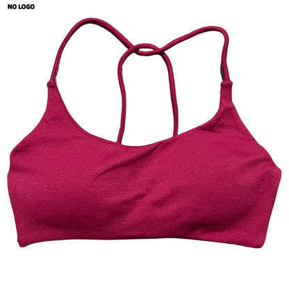 No Logo Twist Back Bra Woman Seamless Yoga Underwear High Support Backless Sports Bra Running Workouts Top Running Gym Bra