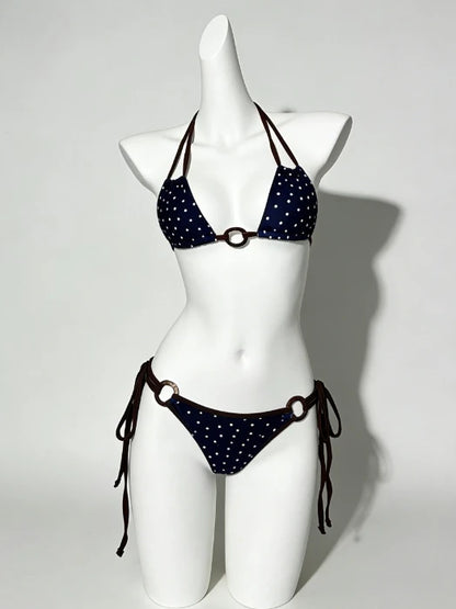 Trendy Floral Print 3 Piece Bikini Set Women Low Waisted Tummy Control Push Up Stylish Beach Outfit Swimwear 2026 Beachwear New