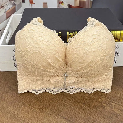Ultra Push-Up Bra 12CM Extreme Padding for Small Chest Wireless Seamless Plunge Bra with Side Support Enhancer for Flat Chest
