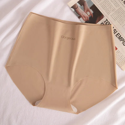 3pcs Women Thin Seamless Panties Girl Ice Silk High Waist Underwear Yoga Sport Brief Breathable Comfort Hip Lift Panty Underpant