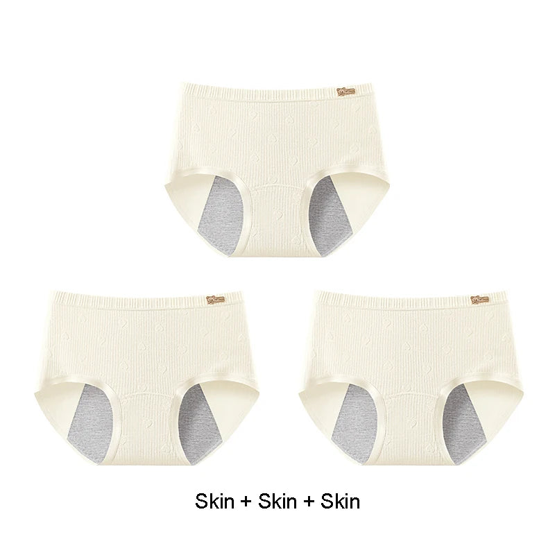 Briefs Panties Women Breathable Leak Proof Incontinence Triangular Panties Set Pack Women's Cotton Briefs Period Underwear Lady