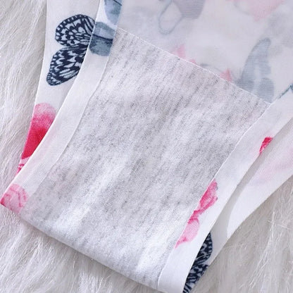Ice Silk Seamless Flowers Panty Printed Women Panties Low-waist Sexy Lingerie Underwear Female Comfortable Cozy Sexy Lingerie