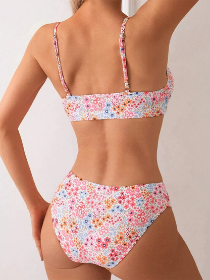 Sexy Bikini Women Swimsuit Female High Waist Swimwear Woman 2026 Two-piece Bikinis Sets Brazilian Neck Beach Wear Bathing Suit
