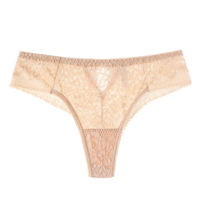 TERMEZY Women Sexy Lace Embroidery Panties Low-waist Underwear Female G String Hollow Out Lingerie Temptation Thong Intimates