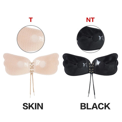 Large Size Strapless Bra Adhesive Sticky Push Up Bras For Women Rabbit Brassiere Lingerie Invisible Women Hot