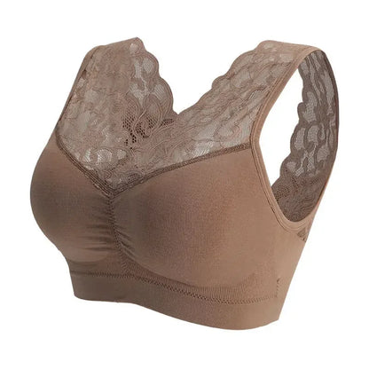 Women Sexy Lace Bra Seamless Wireless Push Up Running Sports Paded Bra Cozy Chest tube Top bralette Vest