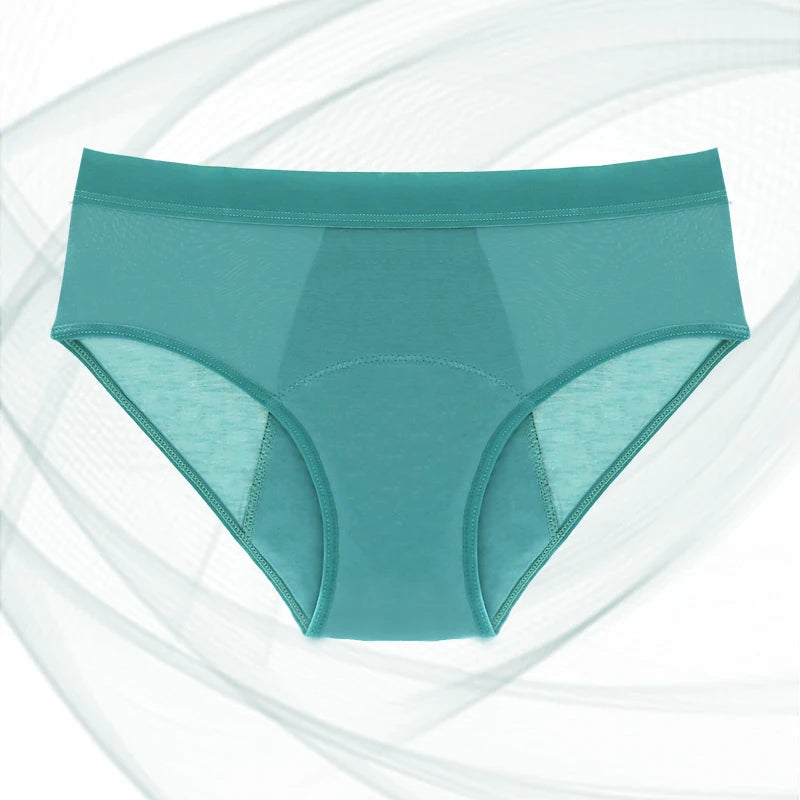 4 Layers Menstrual Panties Leak Proof Bamboo Peirod Underwear for Women Absortent Undies Incontinence Heavy Flow Period Panties