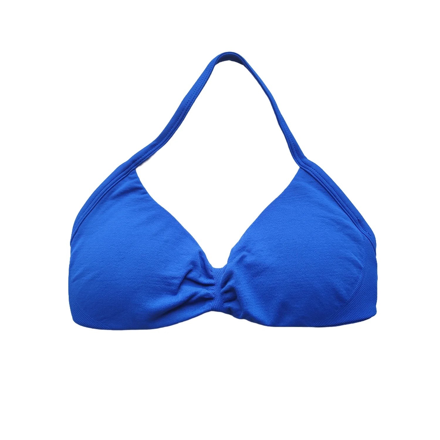 Impact Bra Women's Strappy Backless Halter Sports Bra With Removable Cups Seamless Yoga Gym Workout Activewear Fitness Clothing