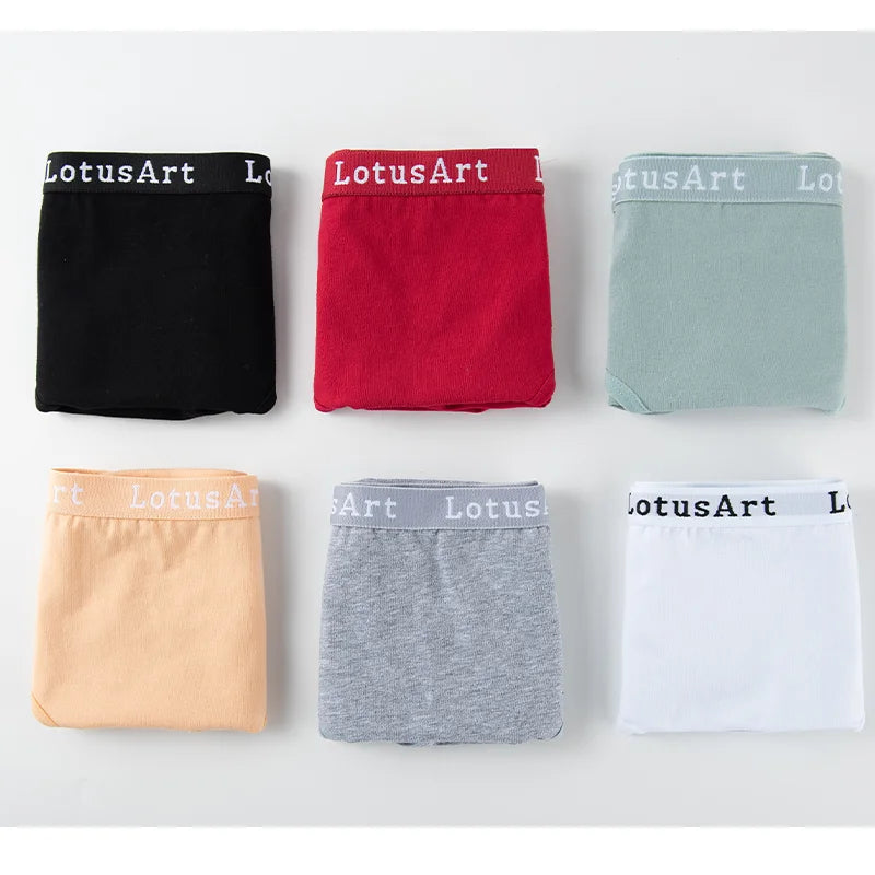 3PCS/Set Women Cotton Solid Seamless Underwear Sexy Plus Size Panties Letter Lingerie Mid Waist Comfortable Briefs NKT2123