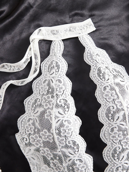 Transparent Lingeries Deep V Woman Underwear Set Backless G String Crotchless Bodysuit Push Up Bra And Panties Sets For Woman