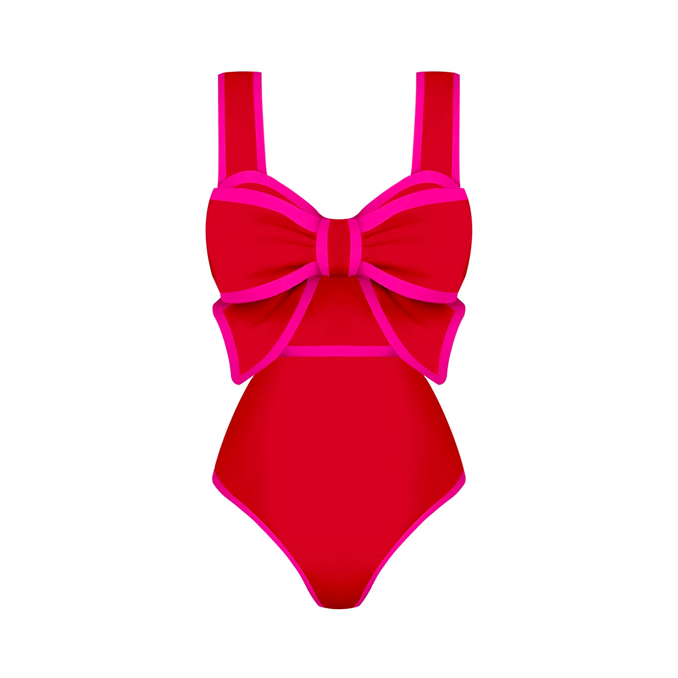 2025 New Bow Tie One Piece Swimsuit For Women Swimwear with Skirt Bathing Suit Monokini Beach Bodysuit Beach Wear