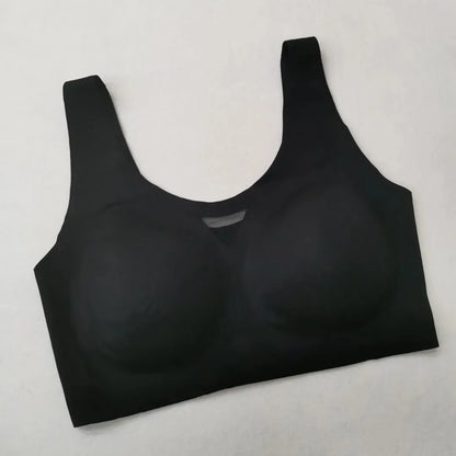 A /B / C Fixed Cup Seamless   Oversized Bra Thin Push Up  Women Underwear