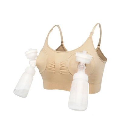 Maternity Hand Free Pumping Breastfeeding Function Bra Women Enhancement Underwear Breast Bra Can Wear All Day Pregnancy Clothes