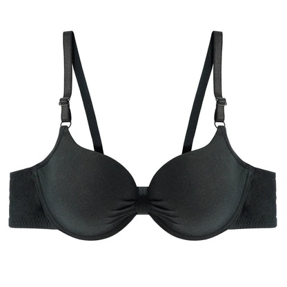 Push Up Bra Sexy Women's for Gathering Small Breasts Deep V Underwire Solid Bras Backless Intimate Underwear Padded Bra