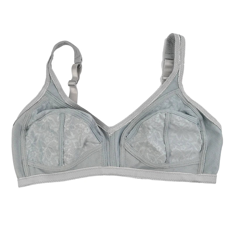 Women's Wireless Bra Cotton Plus Size Bras Comfortable Underwear Thin Breathable  Lingerie Big Cup 52F 54E