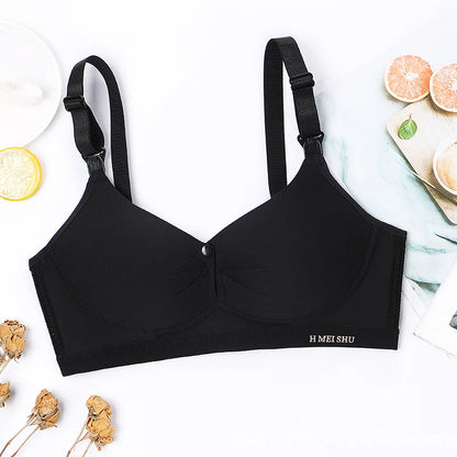 1PCS Pregnant Women Breastfeed Bras Open Gather Before Breastfeeding Thin and Comfortable Seamless Underwear Without Steel Rings