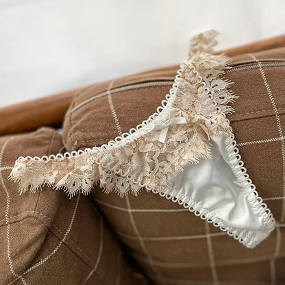 Lace Panties Sexy Women's Underwear Briefs G String Transparent Seamless Thong Low Waist Hollow Out Underpants Size S-XL