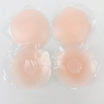 1pair Silicone Invisible Lift Up Bra Sticker Adhesive Bra Breast Women Chest Petals Reusable Strapless Waterproof Gather Bras