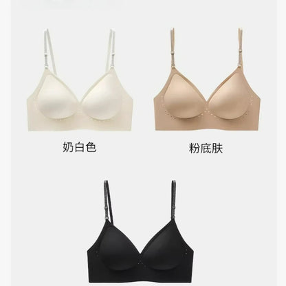 Deep V Backless Bra Strappy, U Neck Halter Bandeau, Seamless Minimizer, Invisible Nude Thin Strap, Sexy T-Shirt Bra