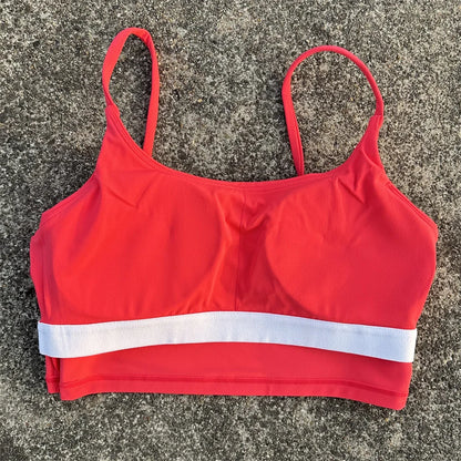 Solid Color Women Fitness Sports Bra Top Gym Yoga triangle backless Athletic Back Cutout Cross Tight Workout Soft With Chest Pad