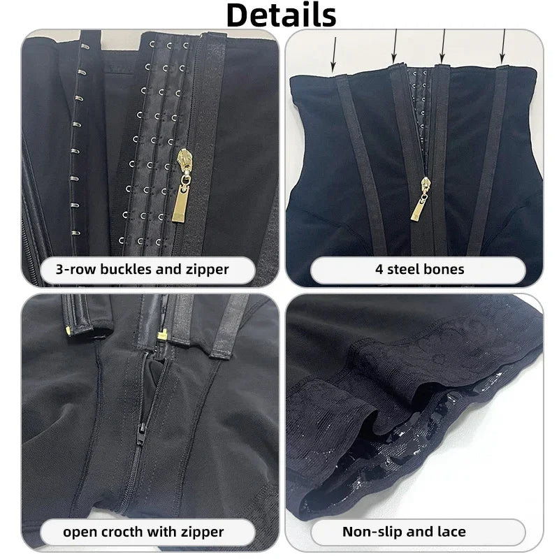 Fajas Shaperwear Women High Compression Girdles Waist Trainer Tummy Control Panties High Waist Body Shaper Shorts