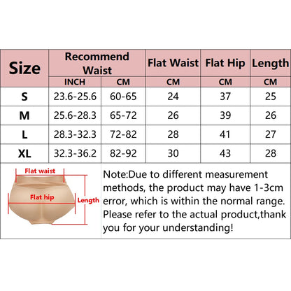 Women Waist Shaping Triangle Pants Breathable Enhancer Hip Lifting Panties Sponge Padded Shapewear Butt Lifter Fake Ass Briefs