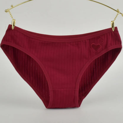 Pure Cotton Underwear Panties For Women Heart Briefs Female Triangle Underpants Woman Soft Panti Intimate sexy Lingerie Panty