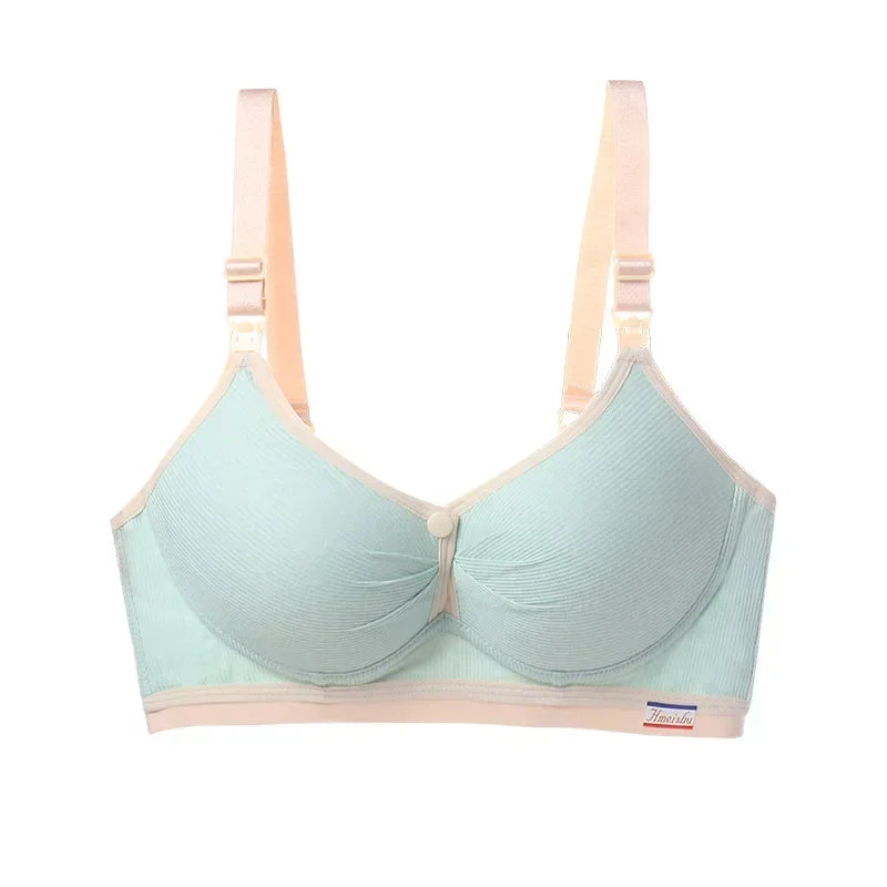 High Quality Maternity Nursing Bras Cotton Breastfeeding Pregnant Underwear Seamless Large Size Breathable Bra Push Up
